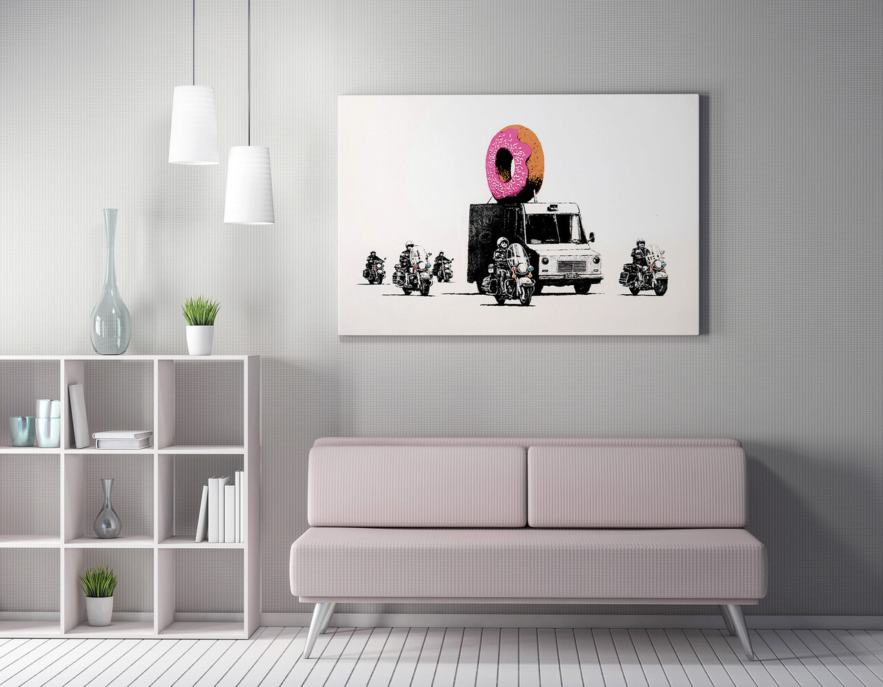 Tablou decorativ, WY58 (70 x 100), Canvas imprimat, Multicolor - imagine 6